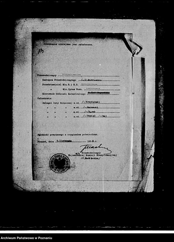 Obraz 17 z jednostki "/Klasyfikacja gruntów państwowych w powiecie obornickim - Murowana Goślina, Gościejewo, Długa Goślina/"