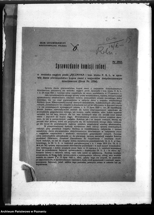 Obraz 19 z jednostki "Sejmowa Komisja Rolna"