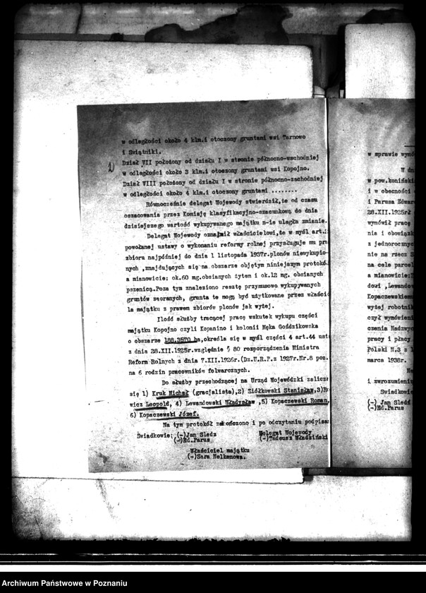 Obraz 6 z jednostki "Odprawy z art. 44 ustawy o wykonaniu reformy rolnej dla byłej służby folwarcznej z przymusowo wykupionej części majątku Kopojno powiatu konińskiego"