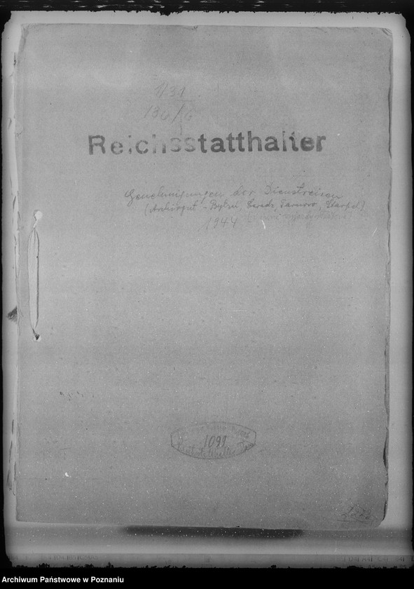 Obraz 4 z jednostki "Genehmigungen der Dienstreisen / Archivgut - Bytyn, Ceradz, Tarnowo, Starpel / i inne wyjazdy służbowe"