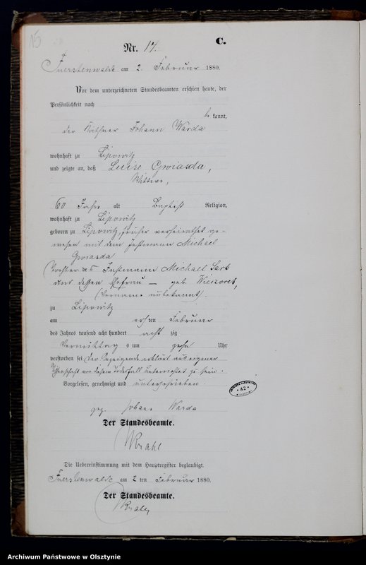 image.from.unit.number "Sterbe-Neben-Register Nr 1 - 175"