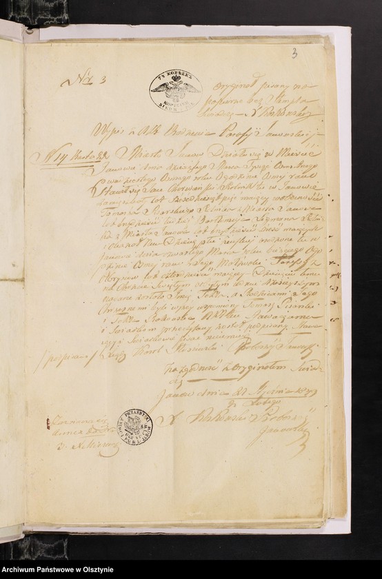 image.from.unit.number "Annexa z Parafij Janowieckiey z roku 1849"