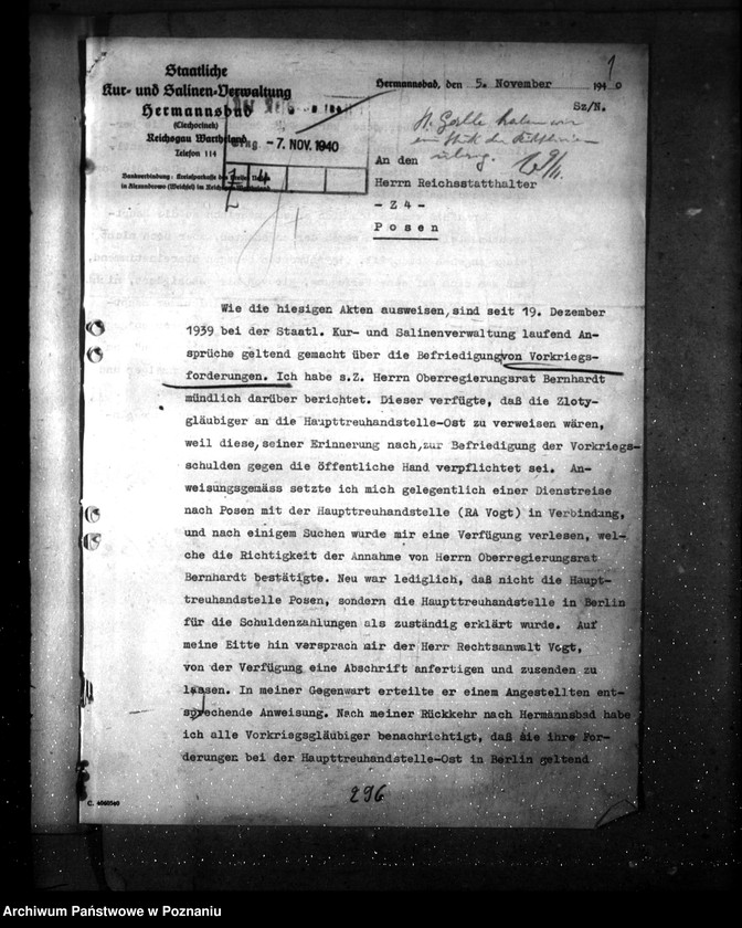 Obraz 5 z jednostki "Hermannsbad- Vorkriegsschulden (Ciechocinek)"