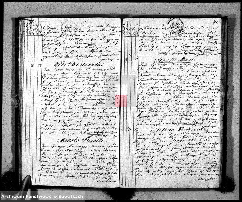 image.from.unit.number "Księga urzędnika stanu cywilnego gmniny suwalskiey zawierająca w sobie akta zejścia od dnia 1-go stycznia 1818 r-u do dnia tegoż 1819"