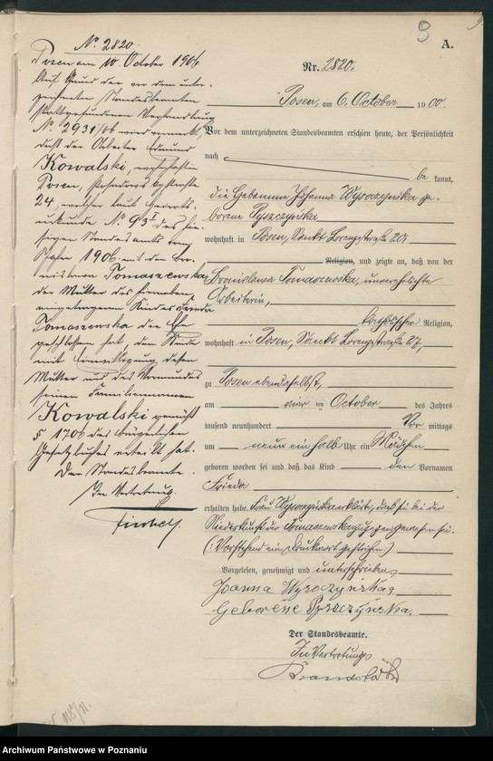 Obraz 12 z jednostki "Księga miejscowa urodzeń"