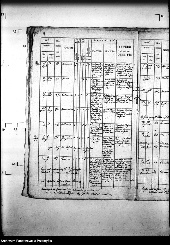 Obraz 13 z jednostki "[Kopie ksiąg metrykalnych parafii Hańczowa z filią Ropki (dekanat Gorlice)]"