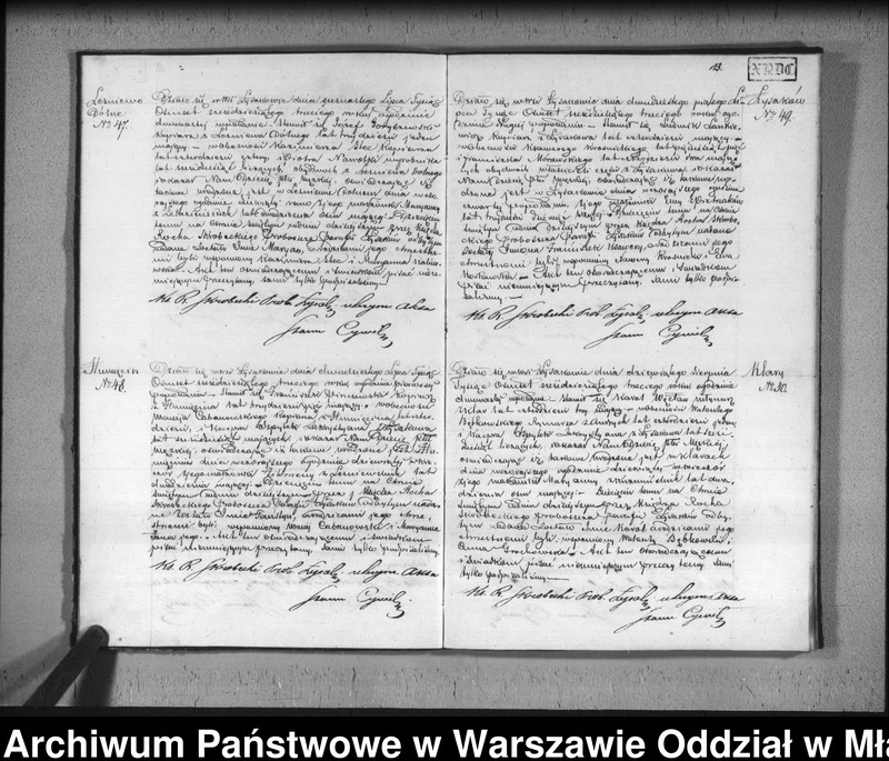 Obraz 16 z jednostki "Akta urodzin, małżeństw i zgonów"