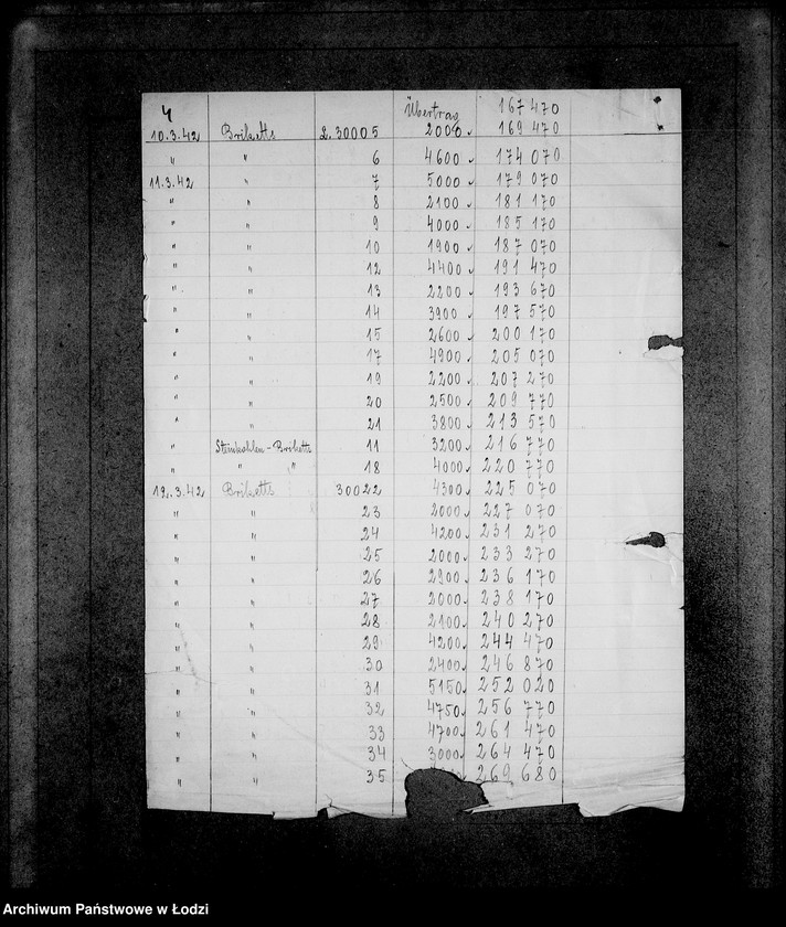 Obraz 8 z jednostki "Aufträge [Lieferscheinen und Rechnungen] 13371-13415. [Dostawa produktów do Getta]"