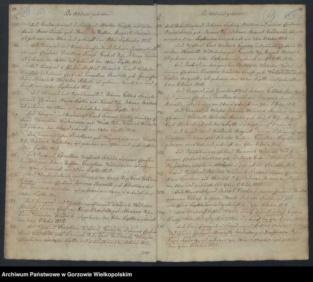 image.from.unit.number "Duplikate der Kirchenbücher der Hauptkirche zu Landsberg an der Warthe"