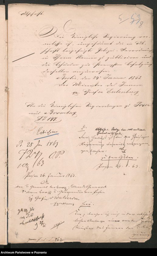 Obraz 13 z jednostki "Die aus Anlass der Unruhen im Königreiche Polen getroffenen polizeilichen Massregeln."