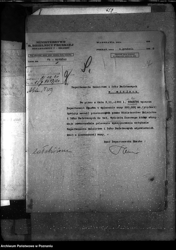 Obraz 11 z jednostki "Sprawy gospodarcze-ogólne Obstalunki na polecenia z Warszawy"