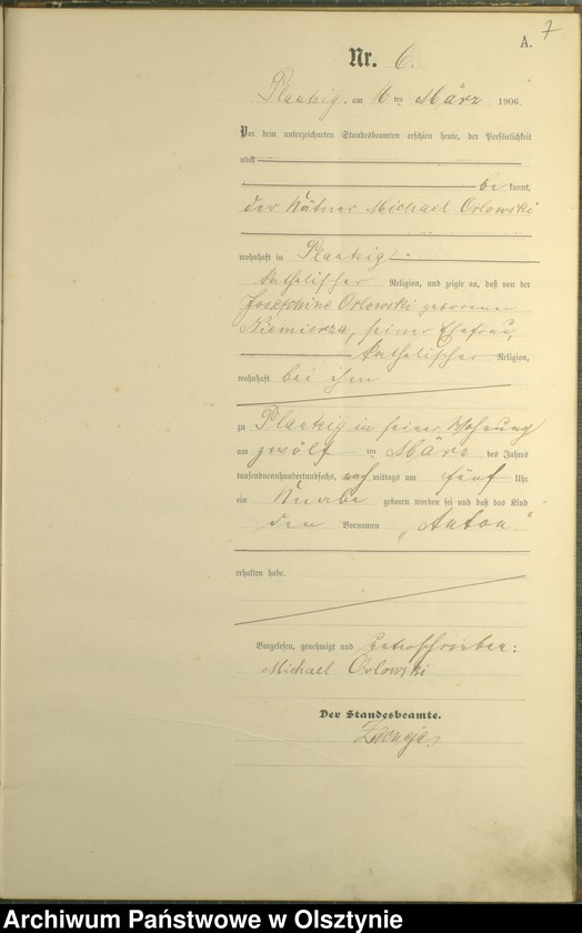 image.from.unit.number "Geburts-Haupt-Register Nr 1 - 33"