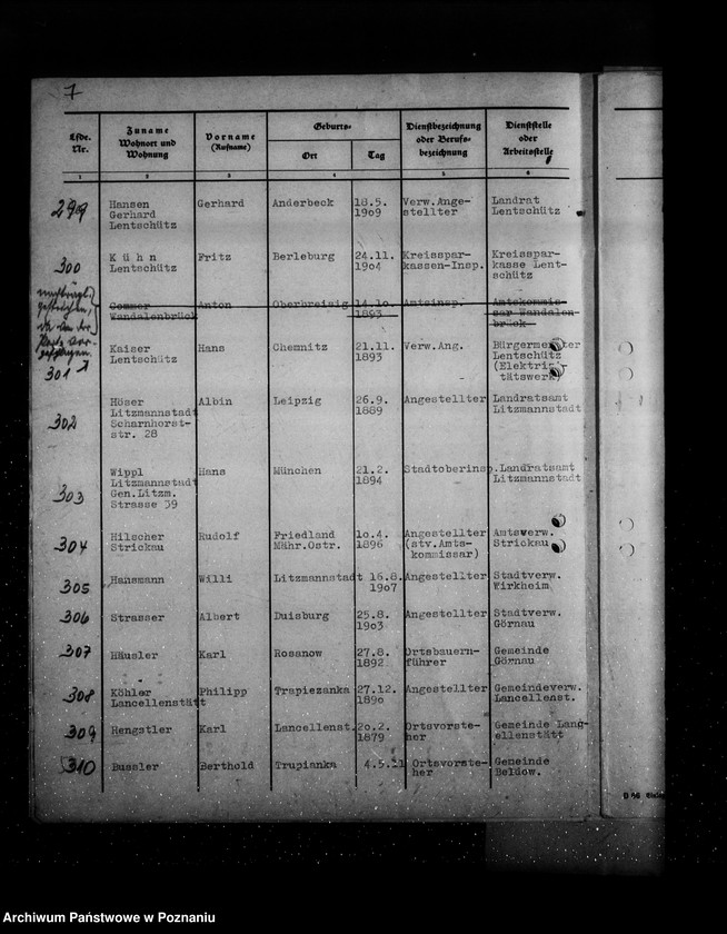 Obraz 13 z jednostki "Podania o odznaczenia dla urzędników z terenu działalności rejencji łódzkiej"