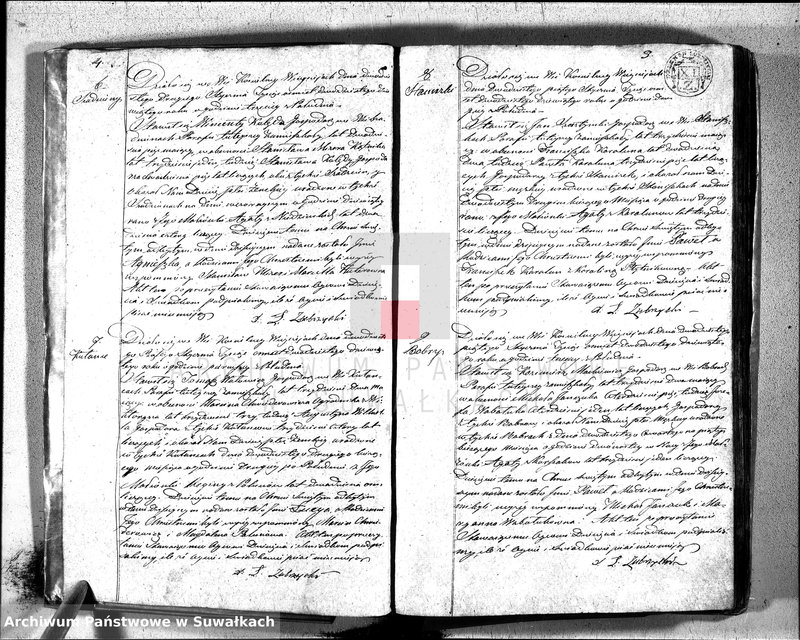 image.from.unit.number "Duplikat aktów urodzonych, zaślubuionych y umarłych katolików w parafii wieysieysiey w dekanacie łozdziejskim od dnia 1 stycznia do 31 grudnia 1829 roku"