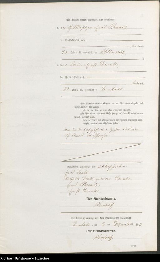 Obraz 17 z jednostki "Heiratsregister"