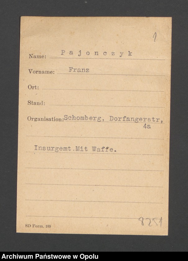 Obraz 3 z jednostki "[Pajonczyk Franz]"