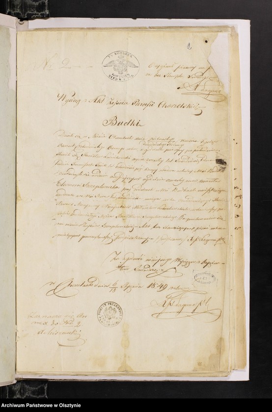 image.from.unit.number "Annexa z Parafij Janowieckiey z roku 1849"