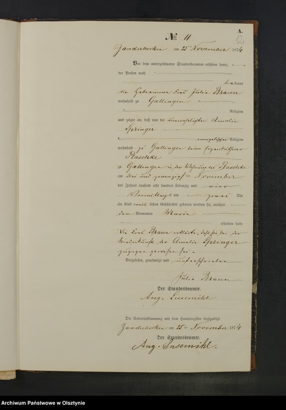 Obraz 15 z jednostki "Geburts-Neben-Register Nr 1 - 19"