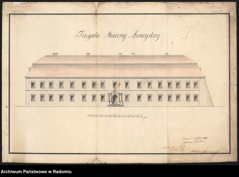 image.from.unit.number "[12 rysunków zabudowań ordynackich w Zamościu i Janowicach - dowody do zakończonego 6 CI 1817 r. protokołu likwidacyjnego Kommissyi dla Oszacowania Szkód Zamościa, dołączone przez pełnomocnika Ordynata w związku z zajęciem miasta Zamościa na twierdzę]"