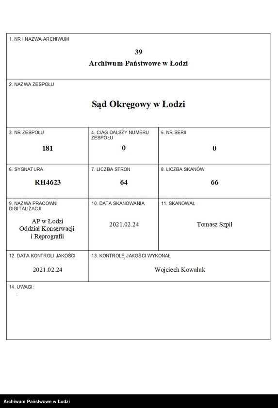 Obraz 1 z jednostki "Grinsztajn, Alter i Pukacz – wyrób i sprzedaż towarów wełnianych i półwełnianych"