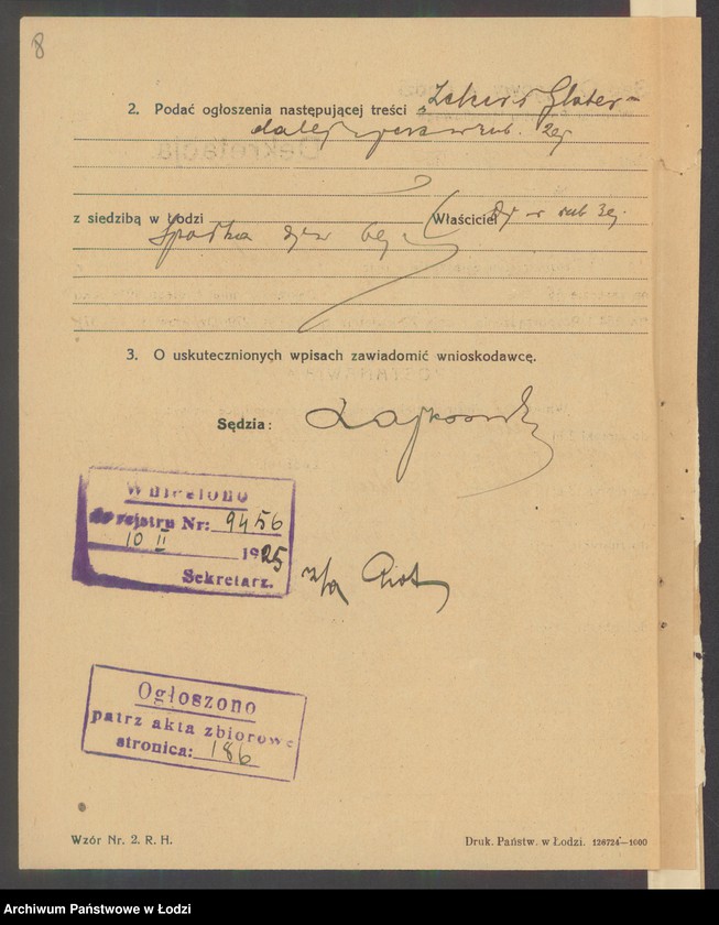 Obraz 10 z jednostki "Zelcer i Glater- handel futrami"