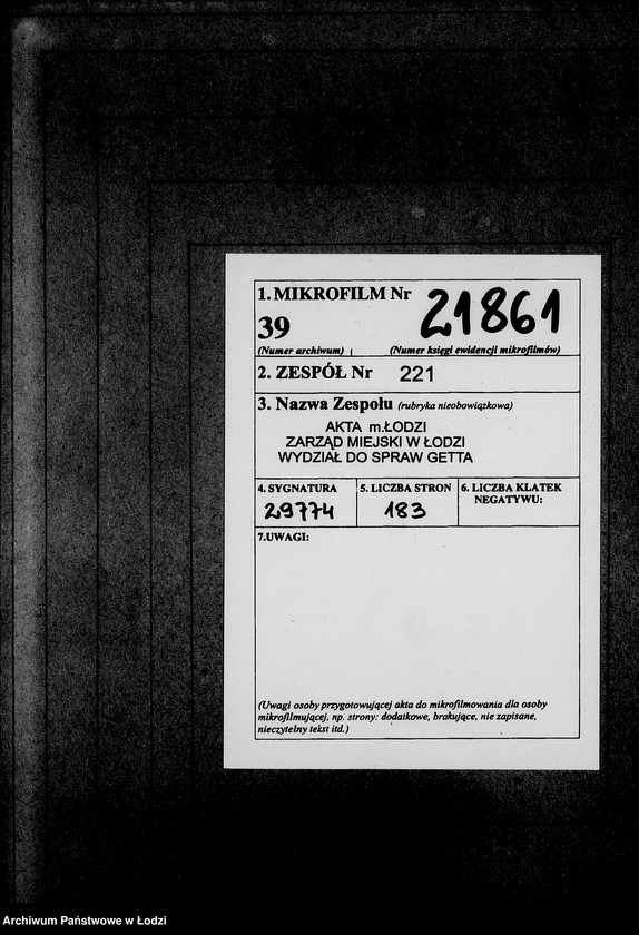 Obraz 2 z jednostki "Kasse u.Erledigte Anträge. Einnahmen von Pelzwaren"