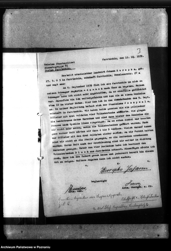 Obraz 7 z jednostki "Johannes Bloch aus Jarotschin (Jarocin)"