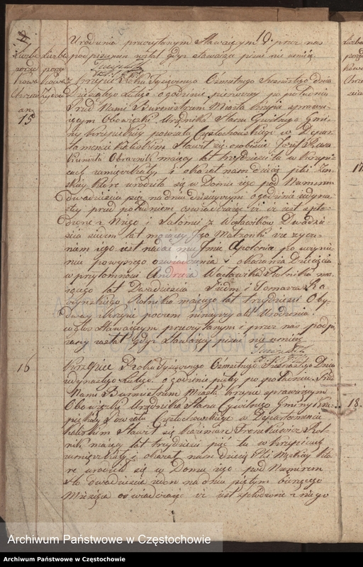 image.from.unit.number "Księga [akt] urodzenia gminy Krzepickiej na rok 1816"