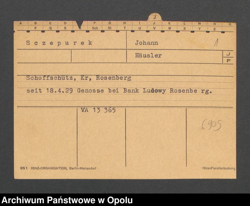 Obraz 3 z jednostki "[Sczepurek Johann, Schoffschütz]"