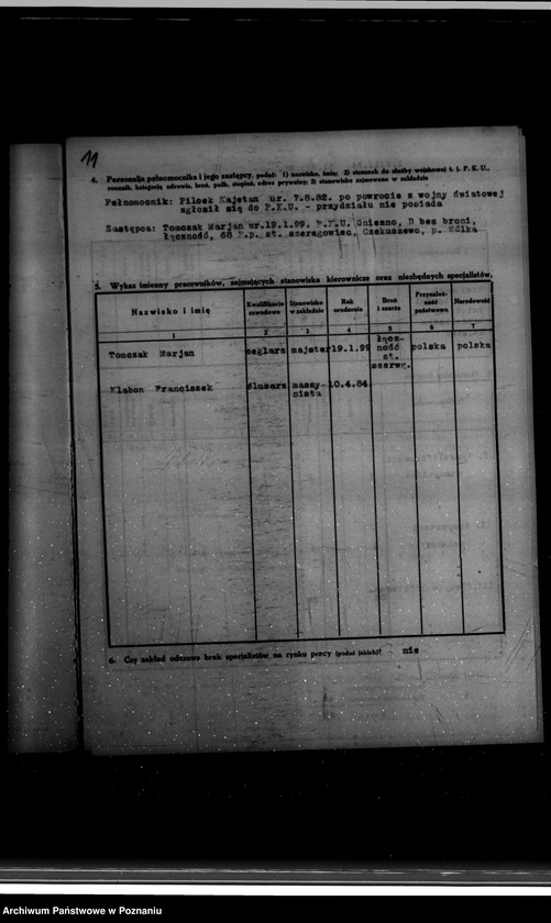 Obraz 16 z jednostki "Kwestionariusz Przemysłu Ziemniaczanego Lubań-Wronki S.A. Cegielnia w Stawie /powiat wrzesiński/"