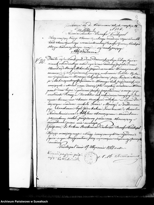 image.from.unit.number "Anneksa Aktów Ślubnych Parafii Mirosławskiej z roku 1868"