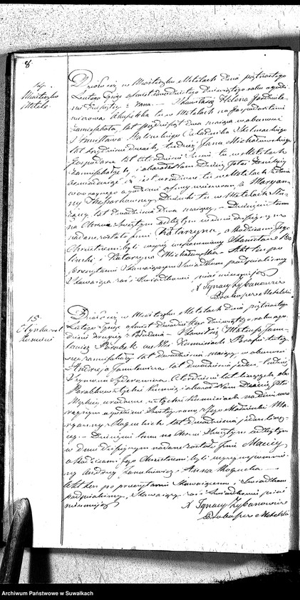 image.from.unit.number "Duplikat Aktów Urzędnika Stanu Cywilnego Katolików Parafii Metelskiey Urodzonych, Zaślubionych y Zmarłych Od 1 Stycznia do 1 Grudnia 1829"
