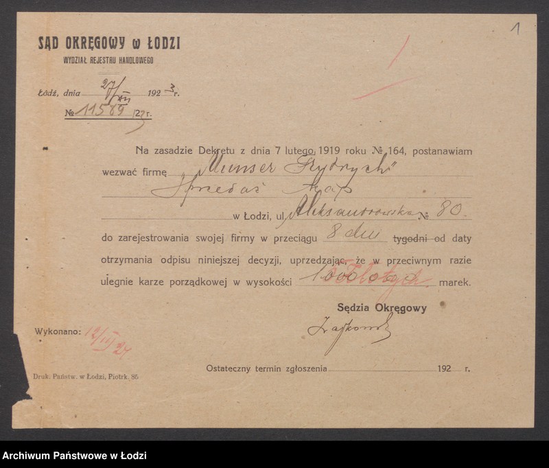 Obraz 3 z jednostki "Munser Frydrych- sprzedaż kap"