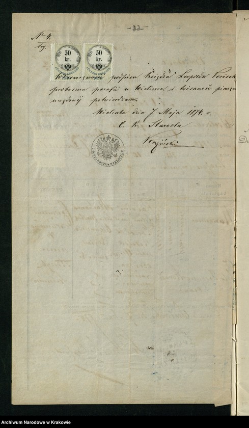 Obraz 16 z jednostki "Allegata do aktów małżeństw Parafii Koniusza za 1874 rok"