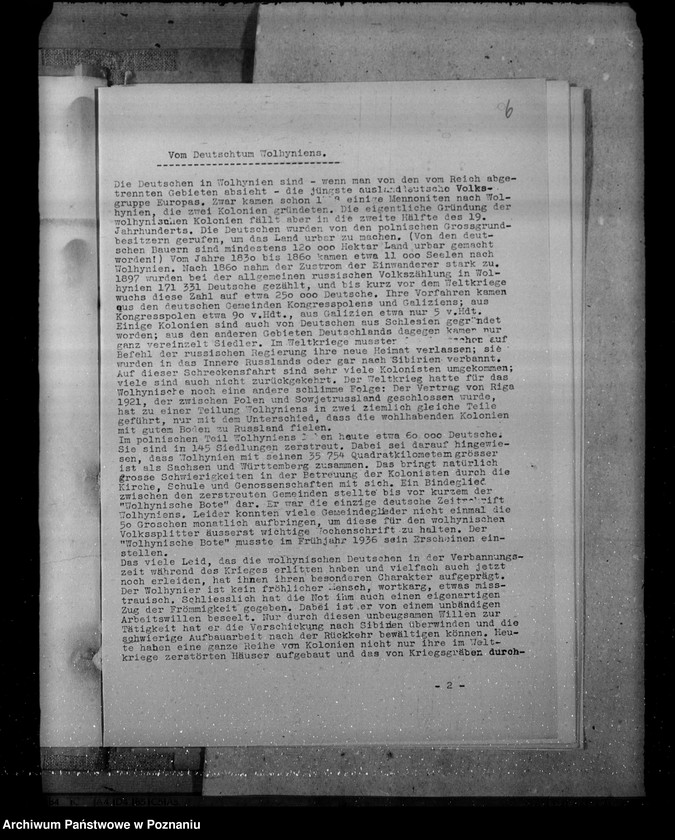 Obraz 10 z jednostki "Materiały dotyczące sytuacji Niemczyzny na Wołyniu, w Galicji i w okręgach białostockim i narewskim"