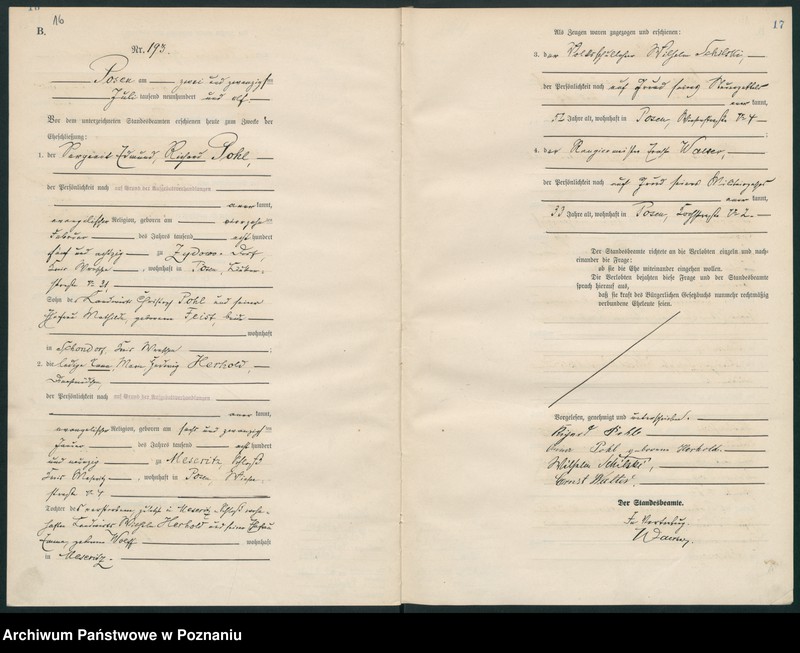 Obraz 11 z jednostki "Księga miejscowa małżeństw tom II [Rejestr główny małżeństw]"