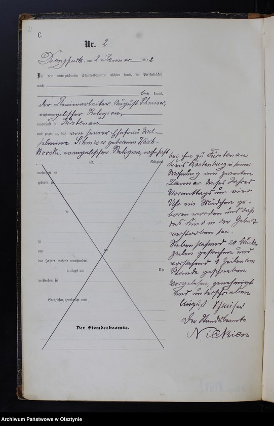 image.from.unit.number "Sterbe-Haupt-Register Nr 1 - 65"