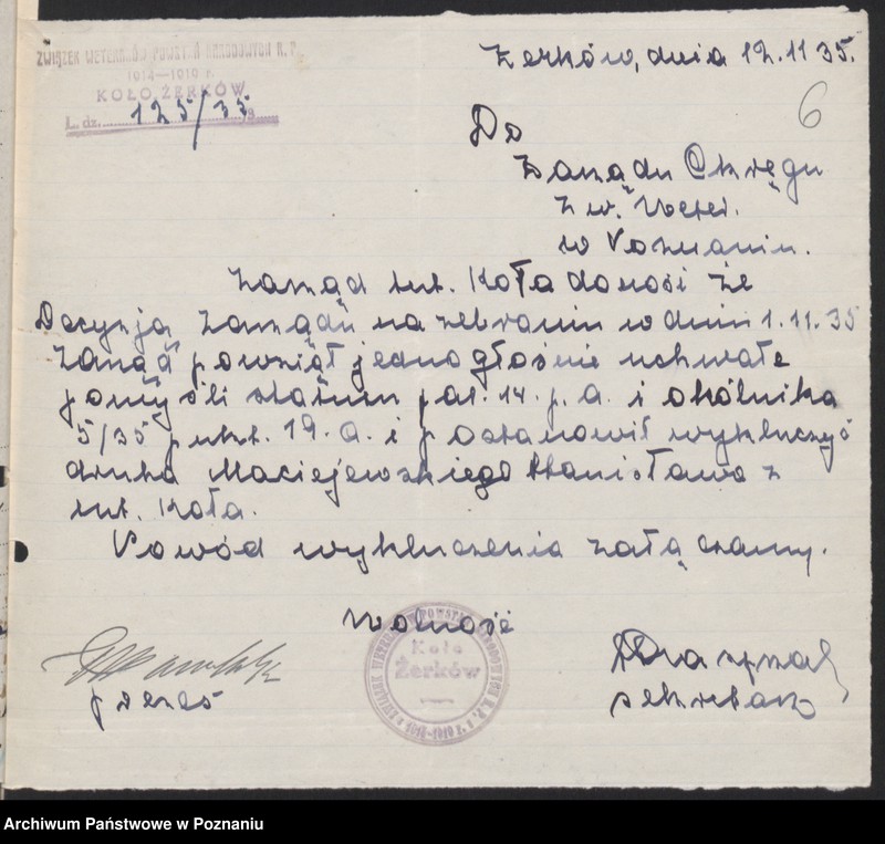 Obraz 10 z jednostki "Żerków, powiat Jarocin - akta koła."