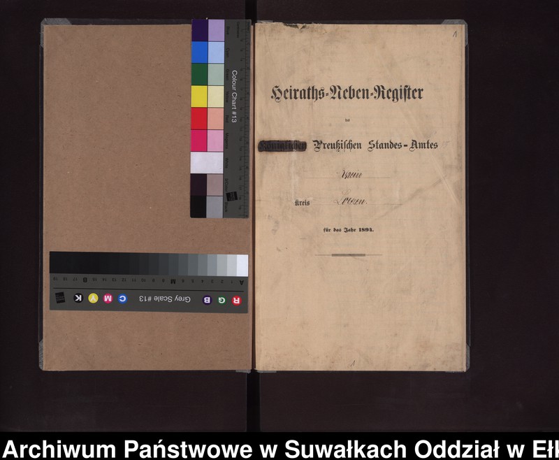 image.from.unit.number "Heiraths-Neben-Register des Preussischen Standes-Amtes Rhein Kreis Loetzen"