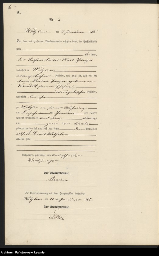 Obraz 9 z jednostki "[Księga urodzeń]"