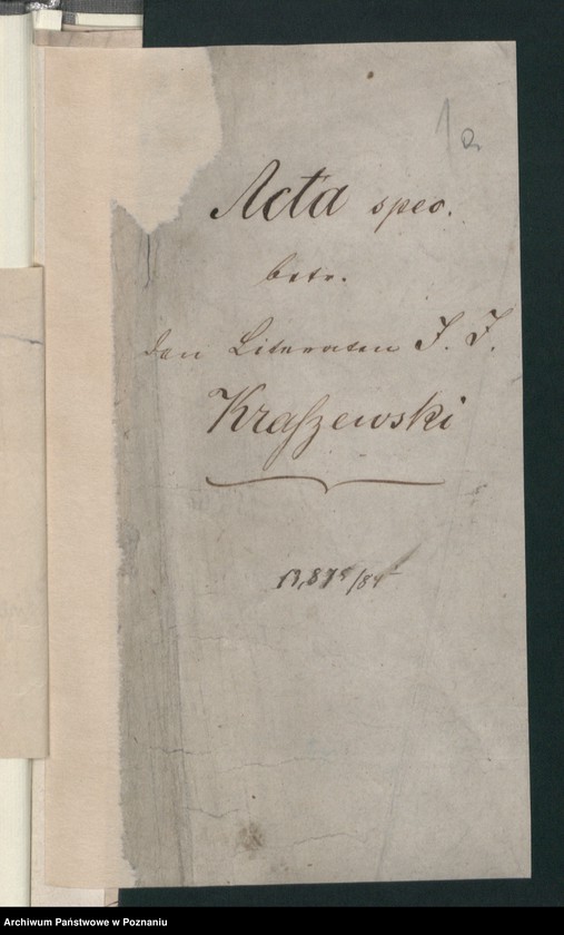 Obraz 5 z jednostki "A. betr. Dichter I.I. Kraszewski"