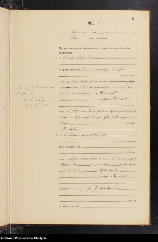 image.from.unit.number "Heiraths-Neben-Register Nr 1 - 16"