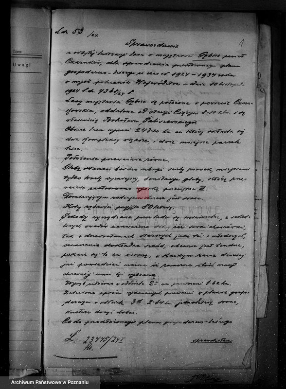 Obraz 5 z jednostki "/Nadzór nad lasami/ majętności Gębice powiatu czarnkowskiego"