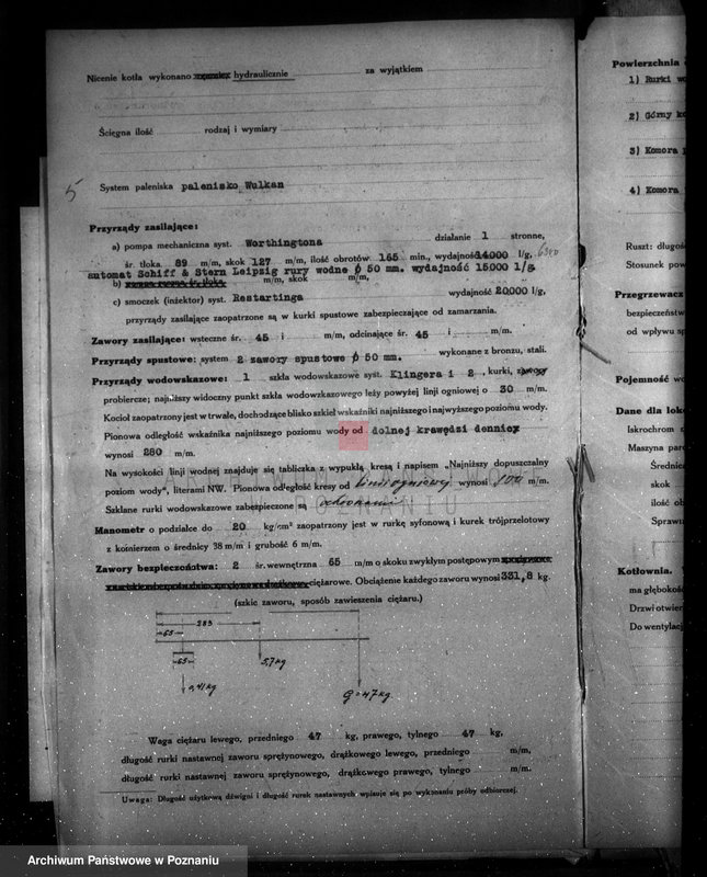 Obraz 9 z jednostki ""Akwawit" Spółka Akcyjna W Poznaniu fabryka chemiczna nr woj. 2328 nr kotła 832"