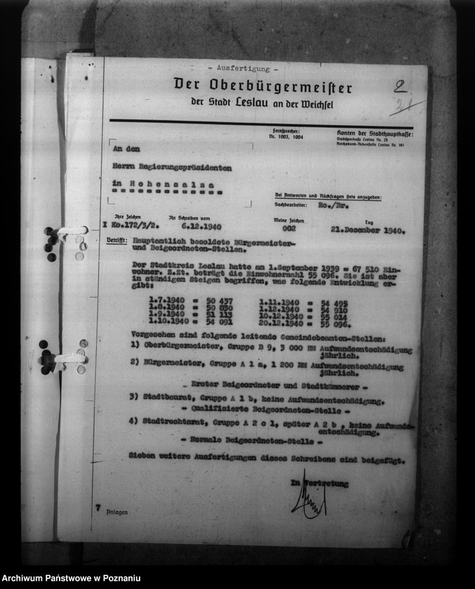 Obraz 6 z jednostki "Besoldung der Gemeindebeamten in den eingegliederten Ostgebieten"