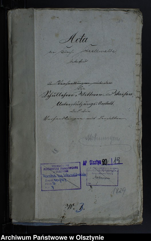 image.from.unit.number "Schullehrer-Witwen- u. Waisen-Unterstüzungs Anstalt und die Verhandlungen mit derselben"