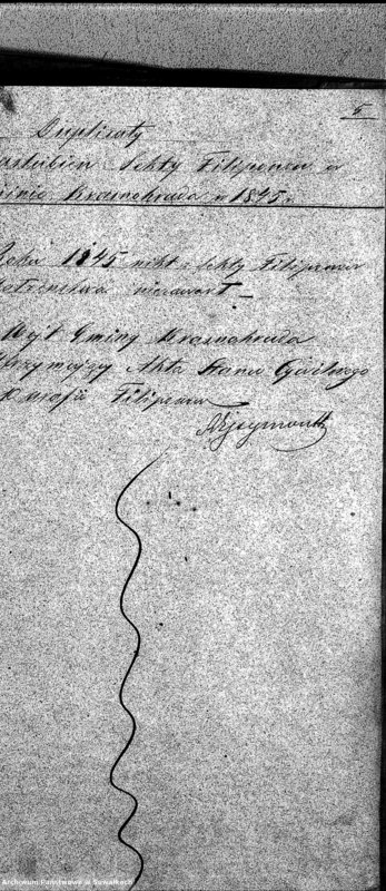 image.from.unit.number "Duplicaty Urodzeń Zaślubień i Zejść Sekty Filiponów w Gminie Krasnohruda z 1845 r."