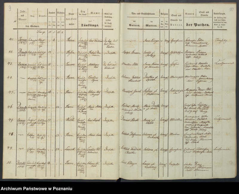 Obraz 8 z jednostki "[Akta urodzeń i chrztów, zapowiedzi i ślubów, zgonów i pogrzebów]"