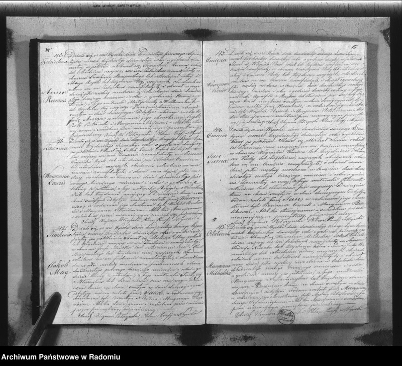 image.from.unit.number "Książka Duplikat Akt Cywilno - Religijnych Parafij Wysoka w powiecie Szydłowieckim Obwodzie Opoczyńskim Gubernij Sandomierskiej na rok 1839 sporządzona"