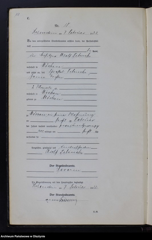 image.from.unit.number "Sterbe-Neben-Register Nr 1 - 105"